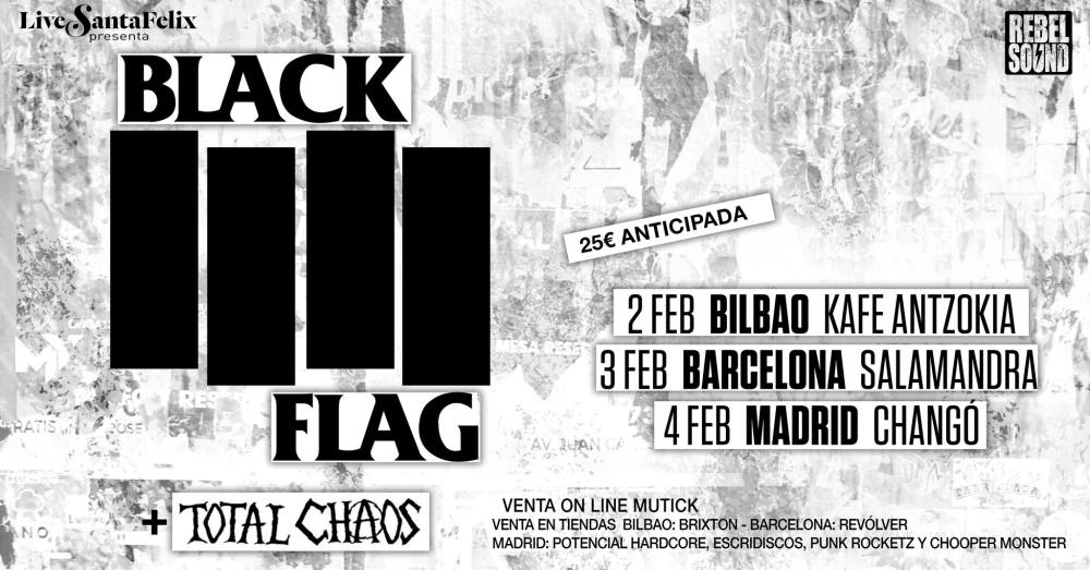 Black Flag + Total Chaos – Madrid