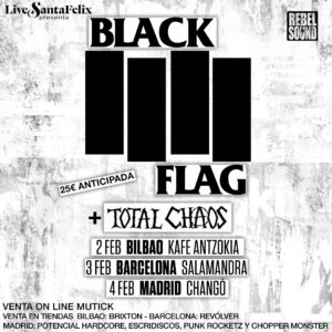 Black Flag + Total Chaos Spain 2023