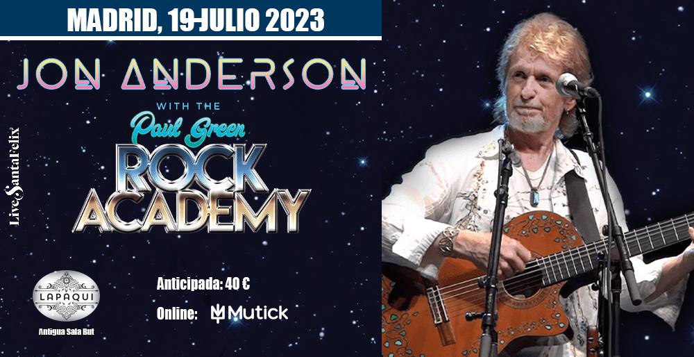 Jon Anderson with The Paul Green Rock Academy